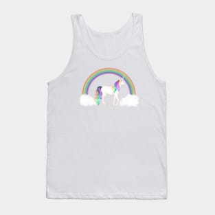 Magical Unicorn and Rainbow Tank Top